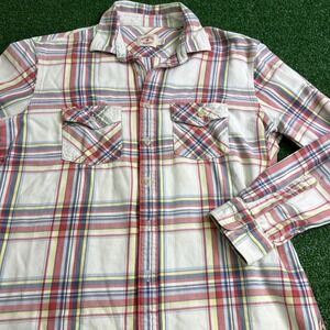 Brooks Brothers‎ Red Fleece White Colorful Check Button Down Shirt Womens Large